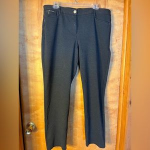 Chicos dark gray stretch slacks.  These are in great shape!